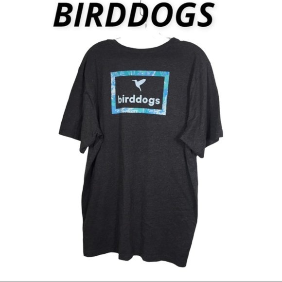 Birddogs Shirt Men's X-Large Gray Short Sleeve Cotton Adult Casual Graphic Logo - Picture 1 of 6